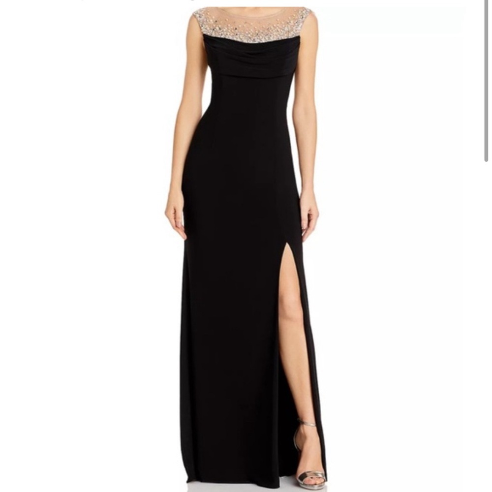 Adrianna Pappell Illusion Gown- NWT